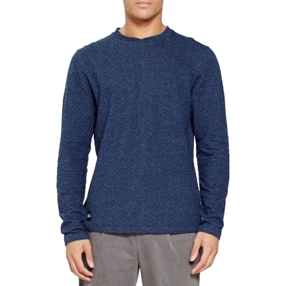 NWT Native Youth Belmont Sweatshirt Pullover Cotton Long Sleeve Blue Size Small